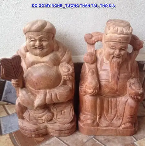 Tượng Gỗ Thần Tài, Thổ Địa