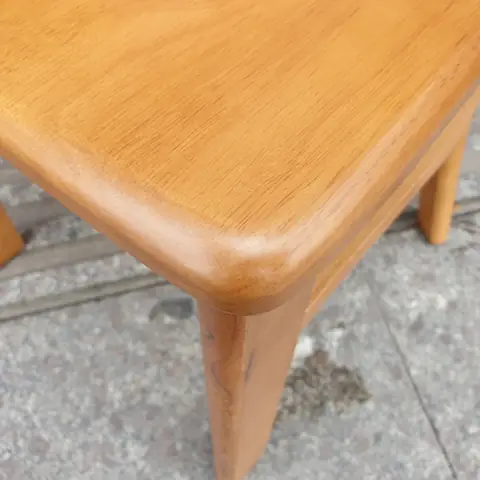 Ghế Phòng Ăn 3 Lỗ Gỗ Tự Nhiên