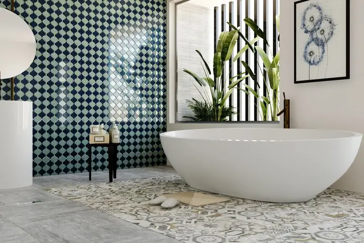10+ Mẫu Gạch Mosaic Ốp Tường Nhà Vệ Sinh