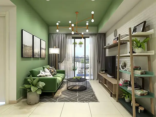 Mẫu Phòng Khách Chung Cư Có Ban Công