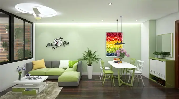 Mẫu Phòng Khách Chung Cư Có Ban Công