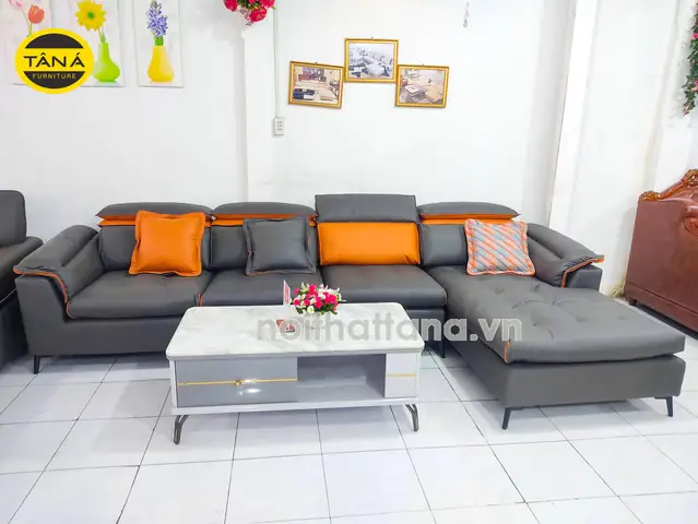 Sofa Vải Giả Da Góc L Cao Cấp Ta-2065