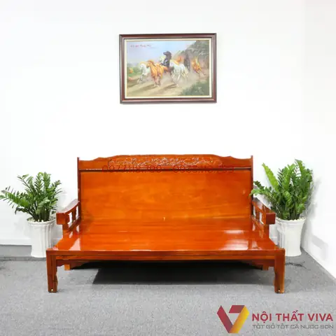 Giường Ghế Gấp Gỗ Xoan Đào Tự Nhiên Gg-1327