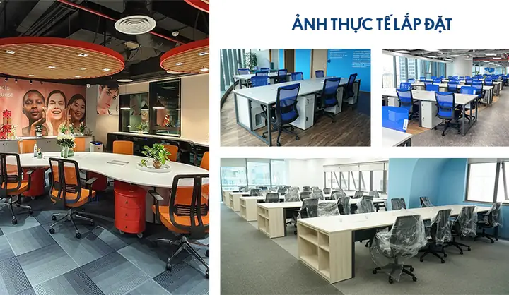 Các Công Trình Thực Tế Govi Đã Triển Khai Lắp Đặt Ghế Văn Phòng