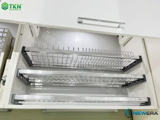 Giá Để Bát Đĩa Cố Định Newera 3 Tầng Inox 304 Ne866.800