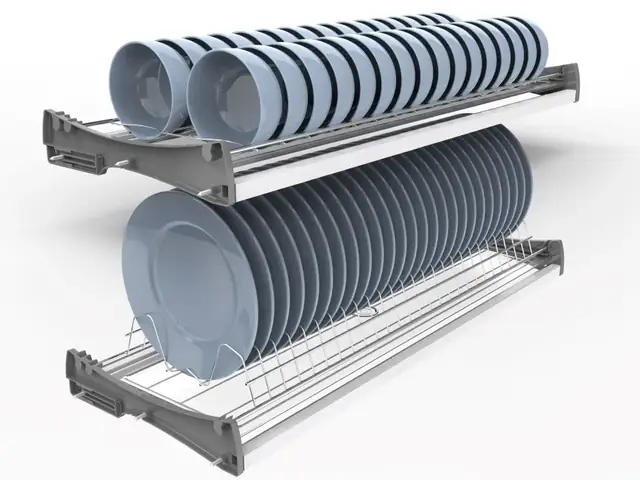 Giá Bát Đĩa Cố Định Tủ Bếp Trên