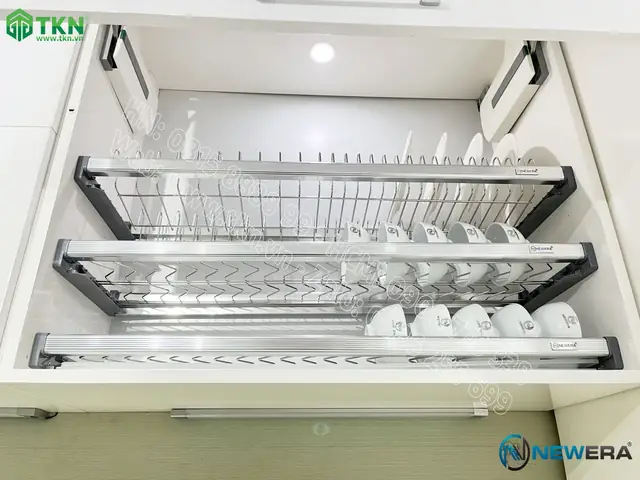 Giá Để Bát Đĩa Cố Định Newera 3 Tầng Inox 304 Ne866.700