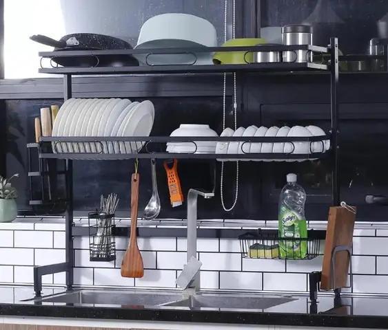 Giá Chén Bát Trên Chậu Rửa Inox Sus 304