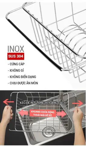 Giá Để Đồ Trên Chậu Rửa Bát