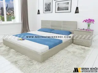 Giường Ngủ Đẹp Kiểu Nhật Giá Rẻ Gỗ Công Nghiệp - Gn908