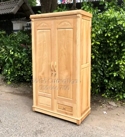 Tủ Quần Áo Gỗ Sồi Nga 3 Cánh Mẫu Đồng Tiền Đẹp