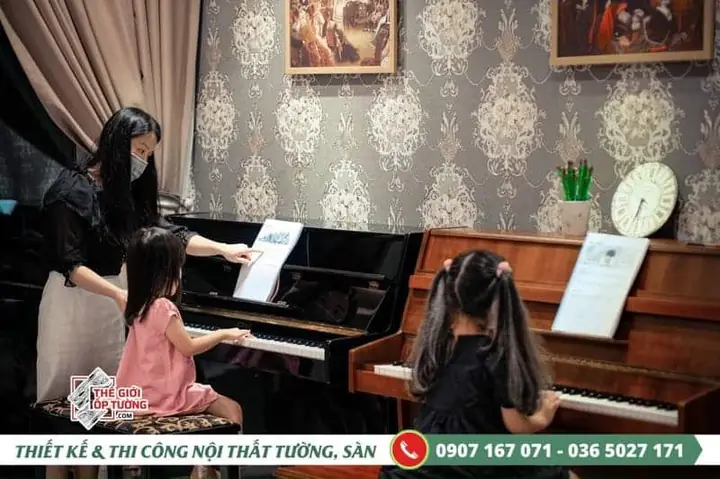 Những Mẫu Giấy Dán Tường Cao Cấp Thích Hợp Với Lớp Học Nhạc Tphcm