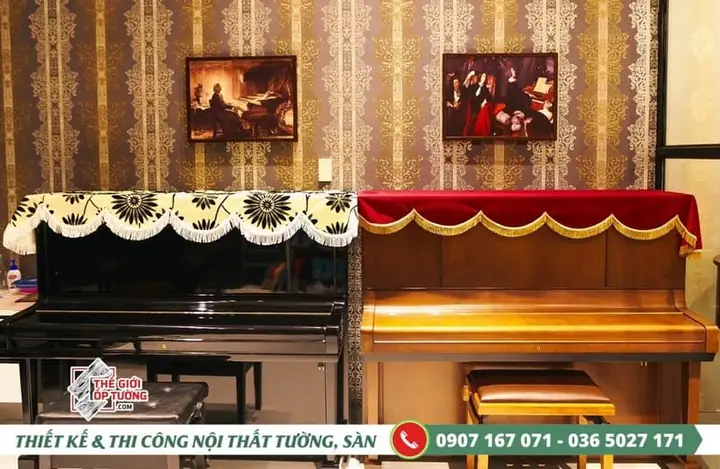 Giấy Dán Tường Cao Cấp Cho Lớp Học Đàn Nhạc Tphcm