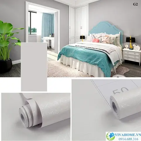 Giấy Dán Tường Màu Trắng Nhám Giấy Dán Tường Màu Trắng Nhám