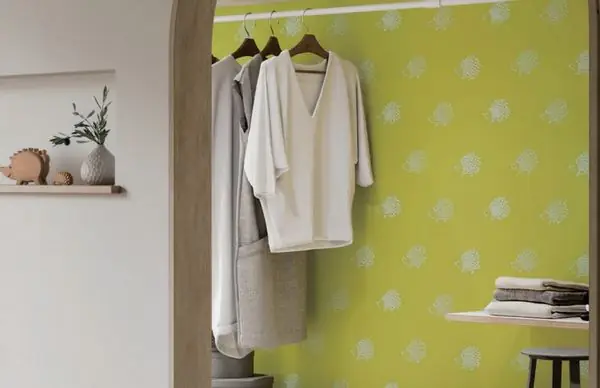 Các Mẫu Giấy Dán Tường Màu Vàng Hoa Văn Hiện Đại