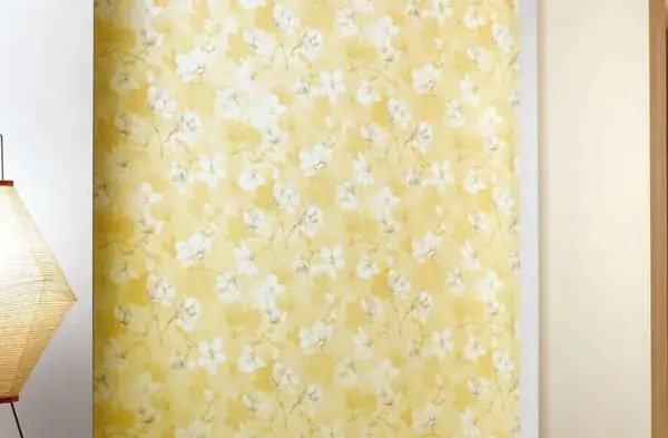 Các Mẫu Giấy Dán Tường Màu Vàng Hoa Văn Hiện Đại