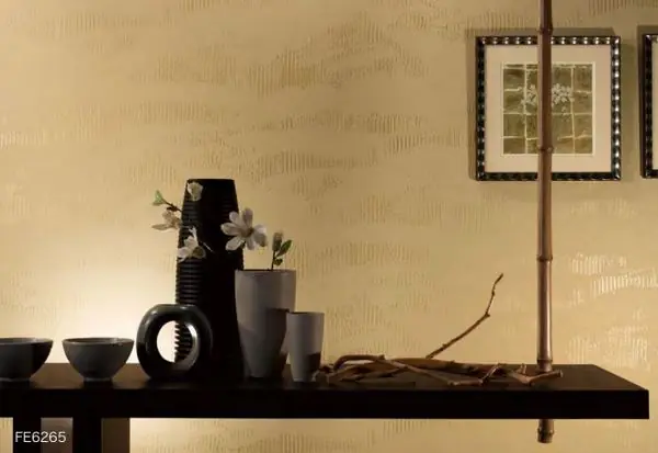 Giấy Dán Tường Màu Vàng Đơn Giản Hiện Đại.