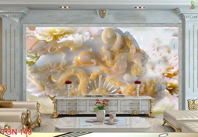 4/ Tranh Dán Tường 3d Giả Ngọc 4/ Tranh Dán Tường 3d Giả Ngọc