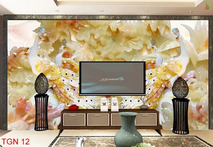 4/ Tranh Dán Tường 3d Giả Ngọc 4/ Tranh Dán Tường 3d Giả Ngọc