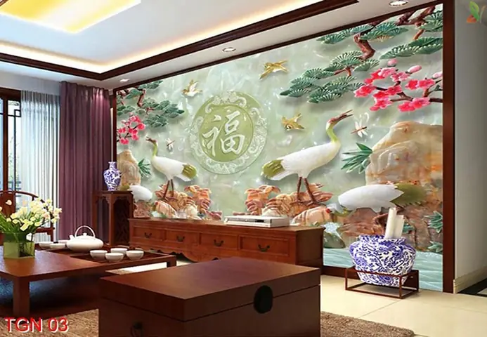 4/ Tranh Dán Tường 3d Giả Ngọc 4/ Tranh Dán Tường 3d Giả Ngọc