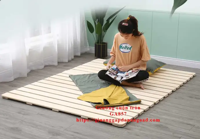 Giường Cuộn Tròn Gỗ Thông Giường Cuộn Tròn Gỗ Thông