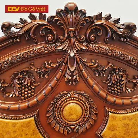 Giường Ngủ Gõ Đỏ Cổ Điển Chạm Nho Cao Cấp Đẹp Giá Rẻ