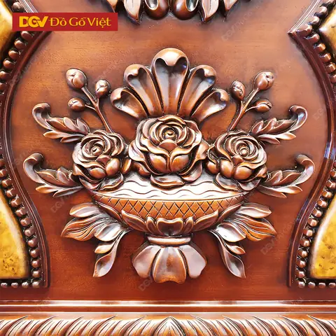 Giường Ngủ Gõ Đỏ Cổ Điển Chạm Nho Cao Cấp Đẹp Giá Rẻ