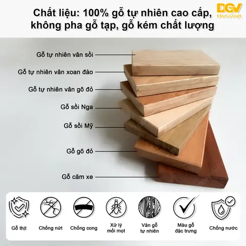 Giường Ngủ Gỗ Tự Nhiên