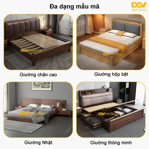 Giường Ngủ Gỗ Tự Nhiên