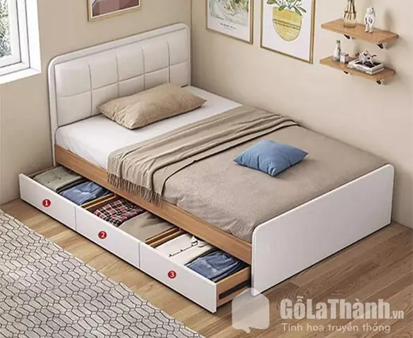 Giường Ngủ Gỗ Melamine Giá Rẻ Hơn Gỗ Tự Nhiên