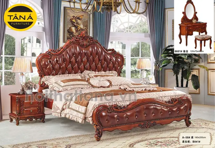 Mua Giường Ngủ Gỗ Sồi Bọc Da Bò Cao Cấp Mua Giường Ngủ Gỗ Sồi Bọc Da Bò Cao Cấp