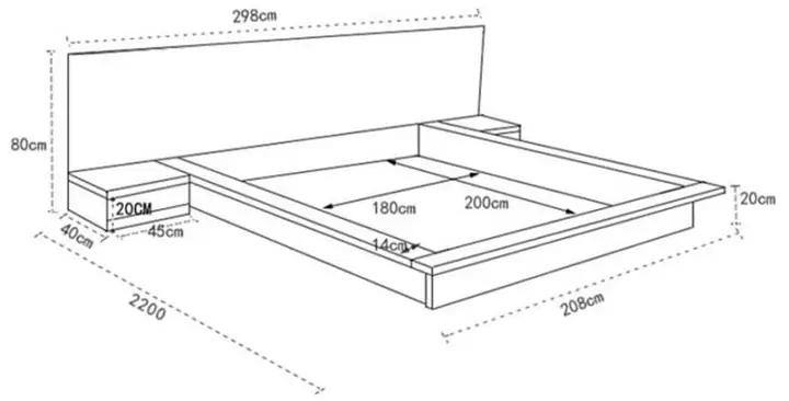 Giường Ngủ Gỗ Sồi Đẹp Hiện Đại
