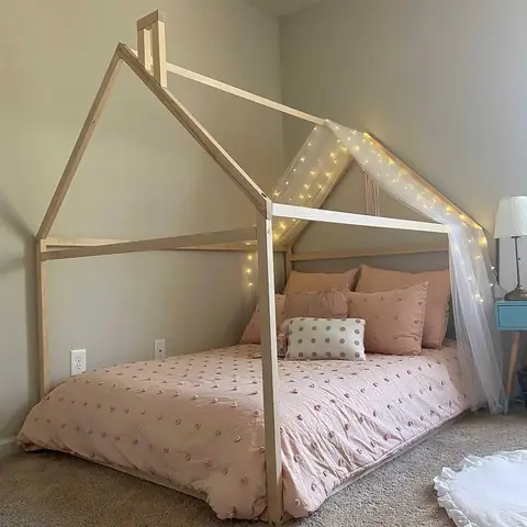 Giường Ngủ Hình Ngôi Nhà Cho Bé Gái Giường Ngủ Hình Ngôi Nhà Cho Bé Gái