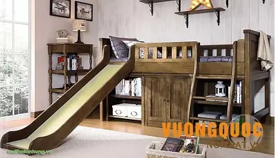 Giæ°á»ng Táº§ng Cã³ Cáº§u Træ°á»£t Giã¡ Ráº» Cho Bã© Trai