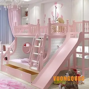 Giæ°á»ng Táº§ng Cã³ Cáº§u Træ°á»£t Giã¡ Ráº» Cho Bã© Gã¡i