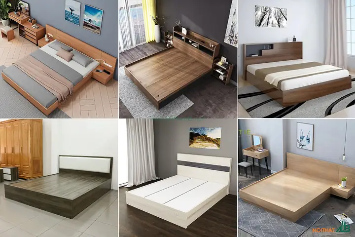 Mẫu Giường Ngủ Gỗ Công Nghiệp Đẹp Giá Rẻ