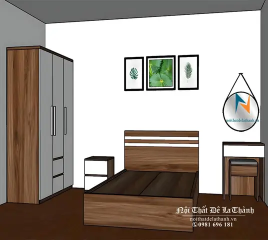 Bản Thiết Kế Giường Tủ Gỗ Ép: