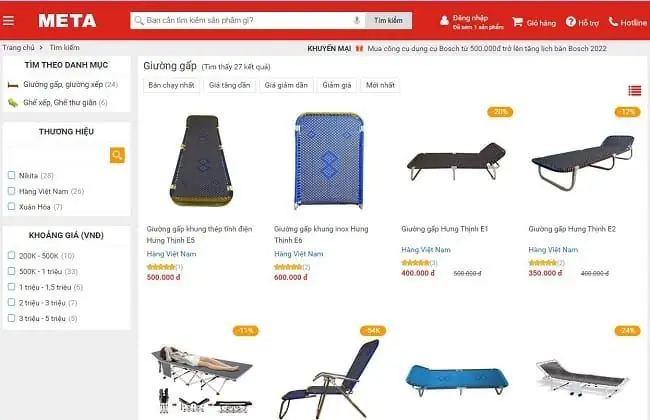 Giường Gấp Đa Năng Tphcm - Công Ty Meta