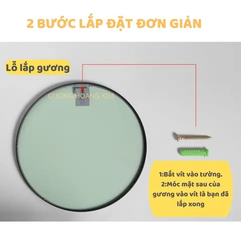 Gương Tròn Trang Điểm Treo Tường