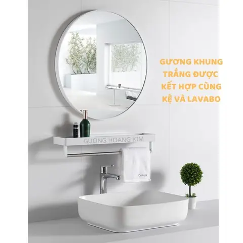 Gương Tròn Trang Điểm Treo Tường