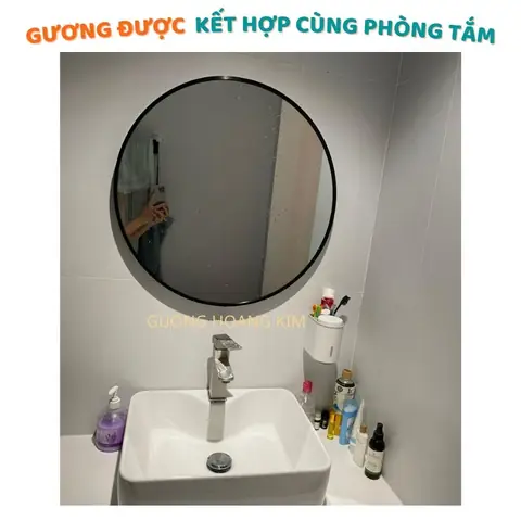 Gương Tròn Trang Điểm Treo Tường