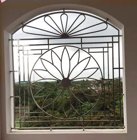 Mẫu Song Cửa Inox Có Thiết Kế Hoa Văn Đẹp