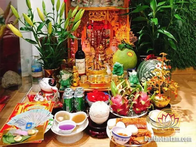 Vị Trí Đặt Các Vật Phẩm, Vật Dụng Cần Thiết Trên Bàn Thờ Các Ngài