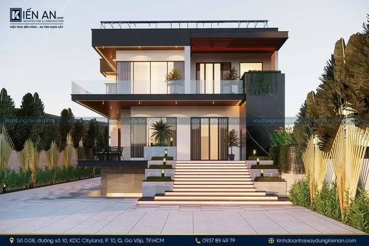 Biệt Thự Hiện Đại Thiết Kế Tràn Ngập Ánh Sáng Tự Nhiên