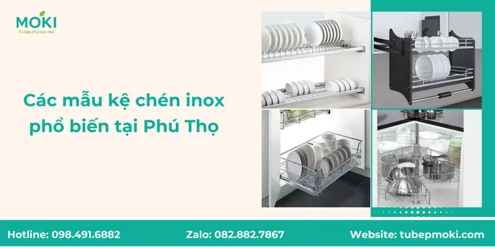 Các Mẫu Kệ Chén Inox Phổ Biến Tại Phú Thọ