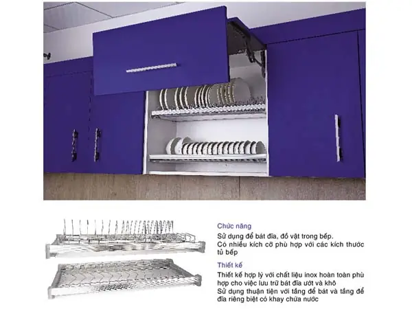 Kệ Chén Inox Gắn Tủ Bếp: Lựa Chọn & Sử Dụng Hiệu Quả