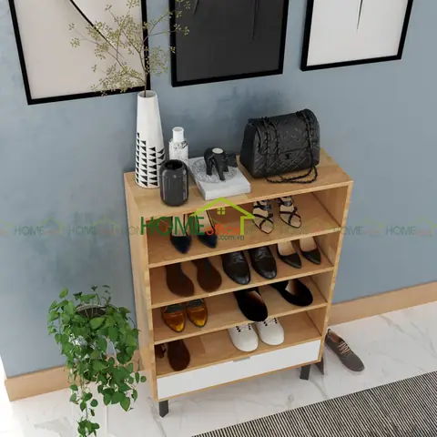 Mẫu Kệ Để Giày Bằng Gỗ