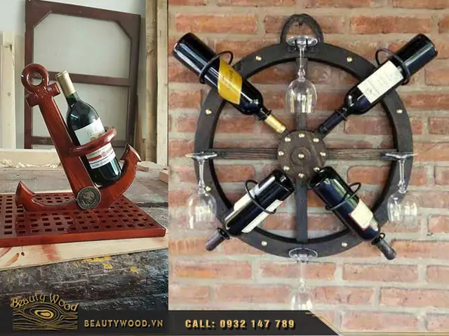 50 Mẫu Kệ Rượu Gỗ Treo Tường Đẹp Giá Rẻ
