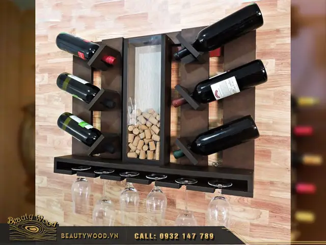 50 Mẫu Kệ Rượu Gỗ Treo Tường Đẹp Giá Rẻ