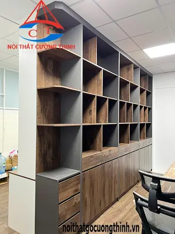 Tủ Kệ Gỗ Đựng Hồ Sơ Tài Liệu Văn Phòng Giá Rẻ Đóng Bền Đẹp